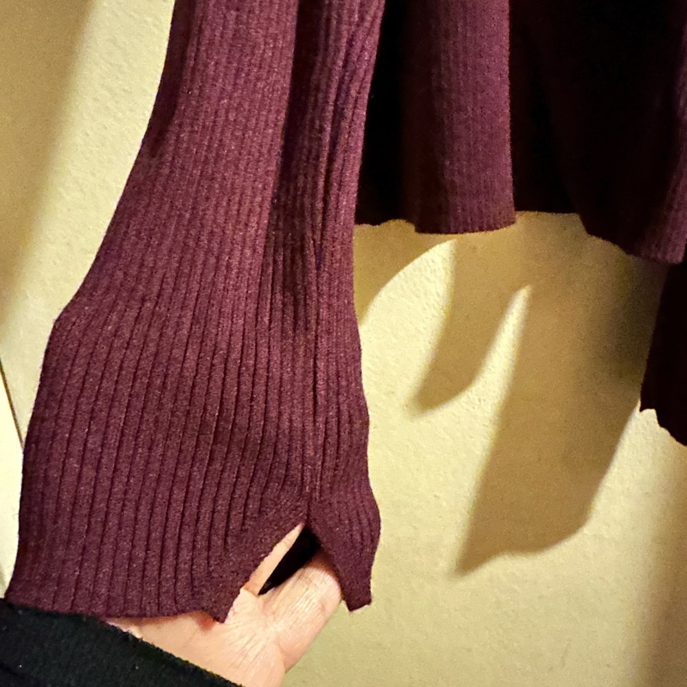 Calvin Klein Jeans Deep Purple Turtleneck Sweater - Picture 6 of 7